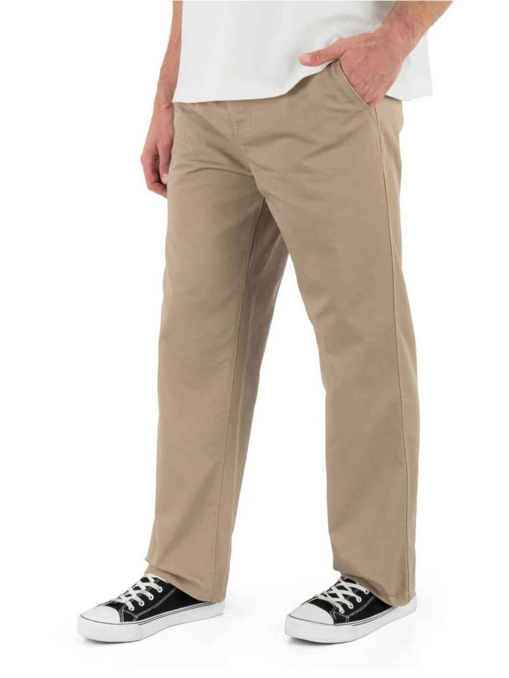Hurley Men's Chino Pant, Straight Leg, Relaxed Fit, Size 34, Khaki/Tan